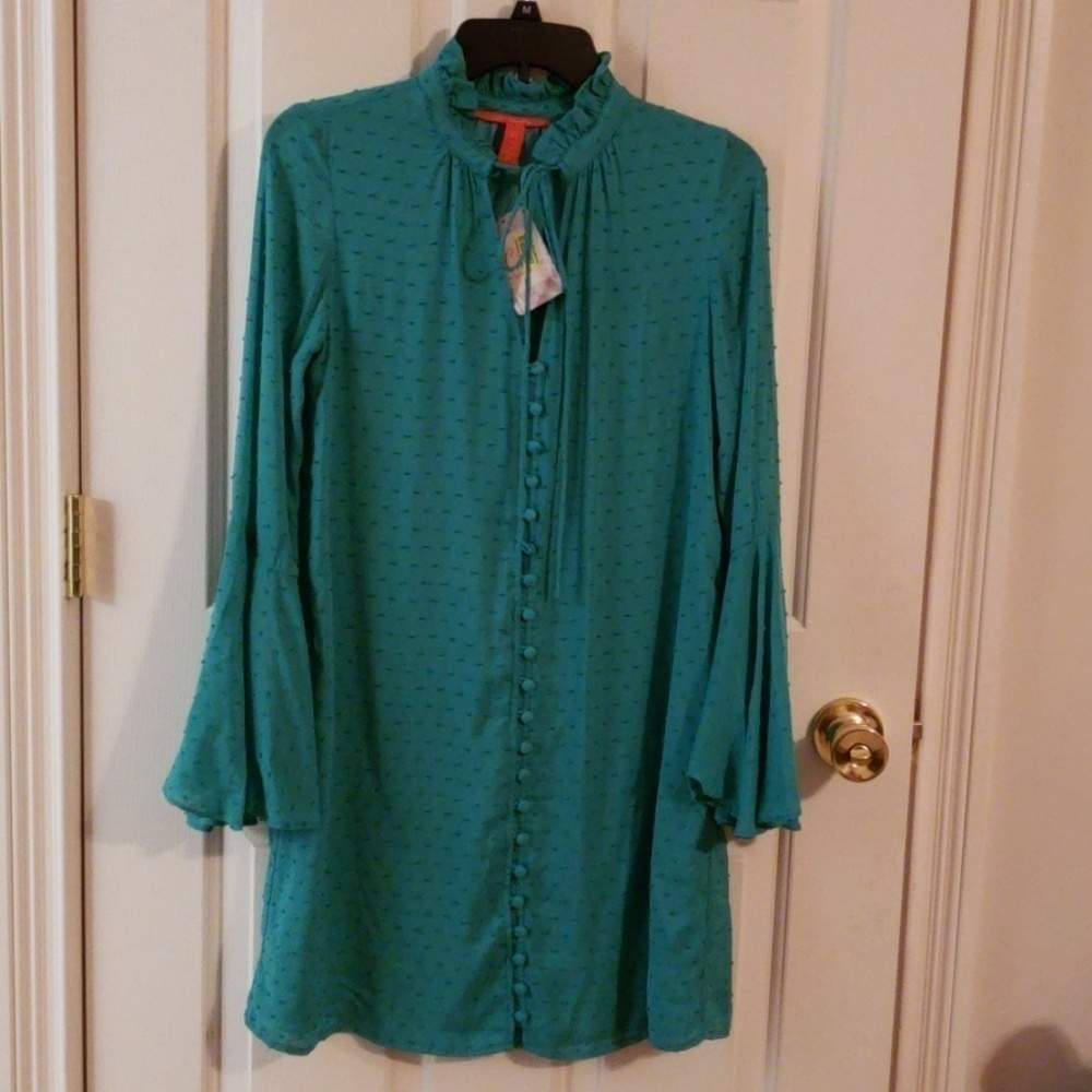Chelsea & Violet Turquoise Tunic NWT